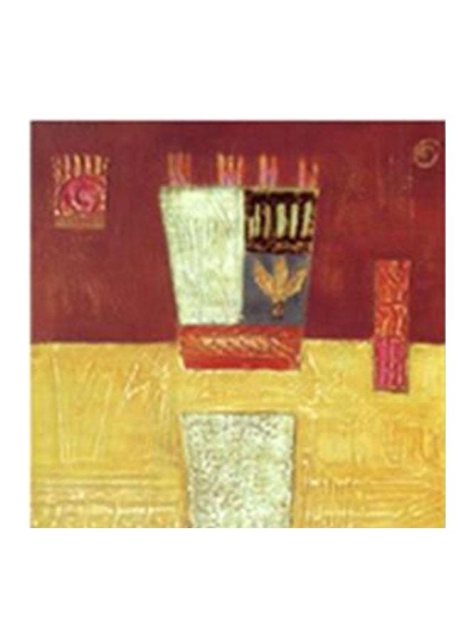 لوحة جدارية لتزيين الحائط مع إطار متعدد الألوان 15x15سم