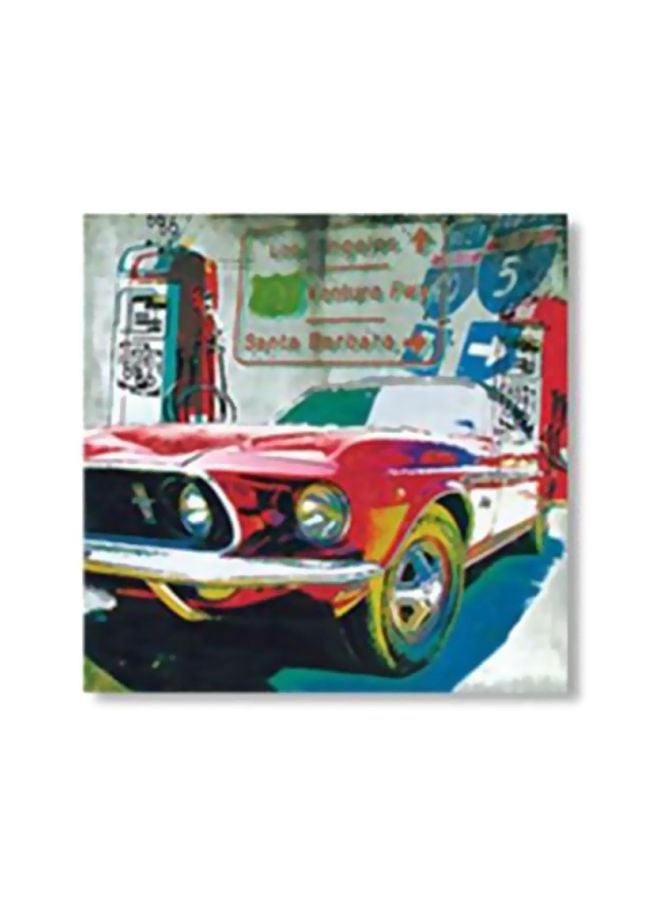 Decorative Wall Painting With Frame Multicolour 15x15cm