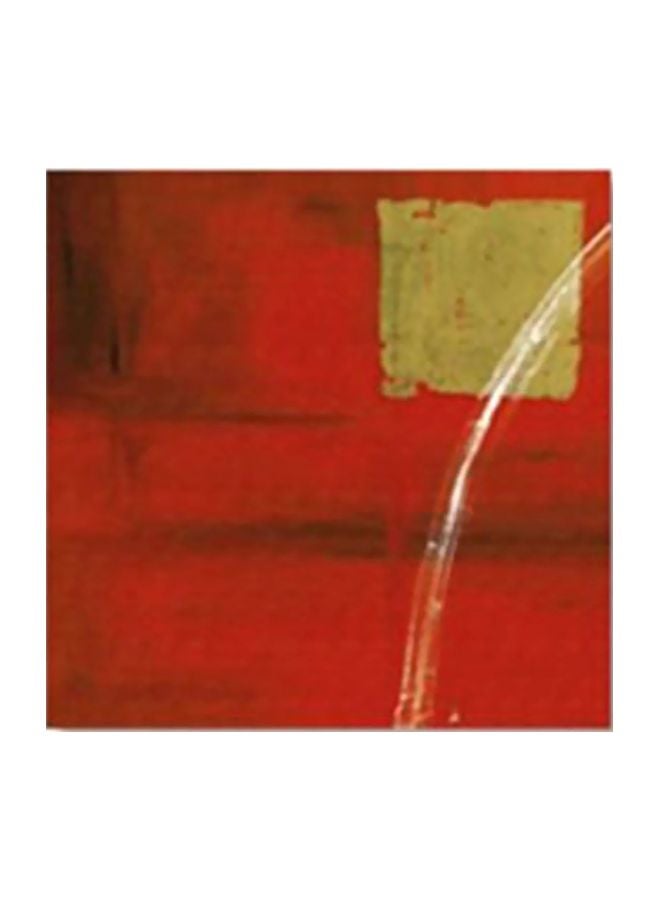 لوحة فنية لديكور الحائط أحمر / أخضر 24x24سم