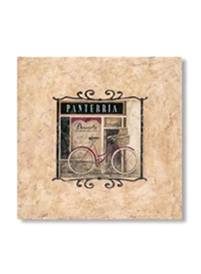 Decorative Wall Art With Frame Beige/Black 15x15cm