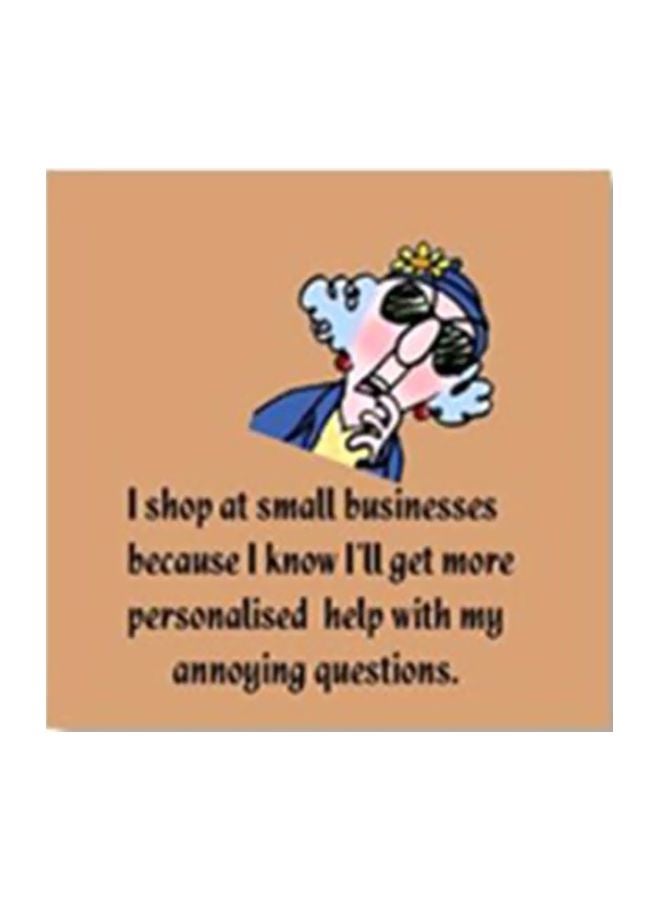 لوحة جدارية لتزيين الحائط مع إطار بني/ أسود/ أزرق 30x30سم