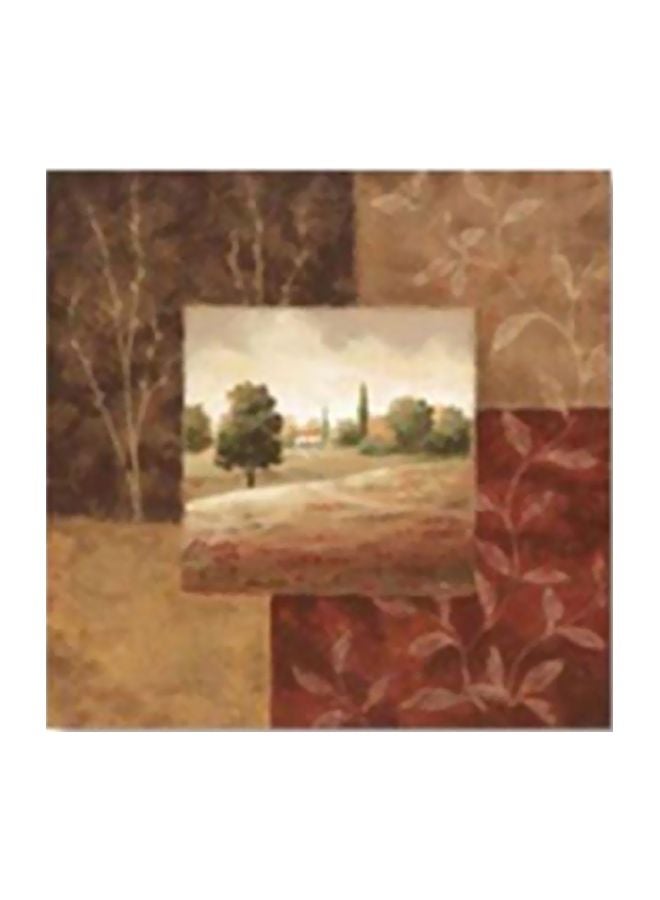 بوستر حائط للتزيين بني/أحمر/أخضر 24x24سم