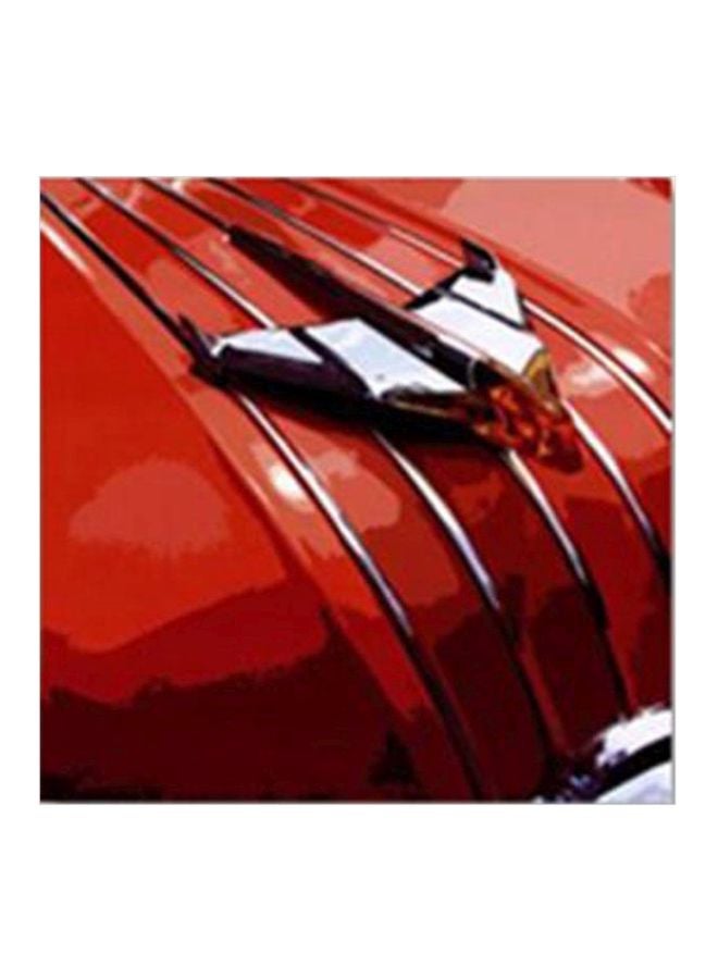 PHOTOBLOCK Decorative Wall Painting With Frame Red/White 34x34cm
