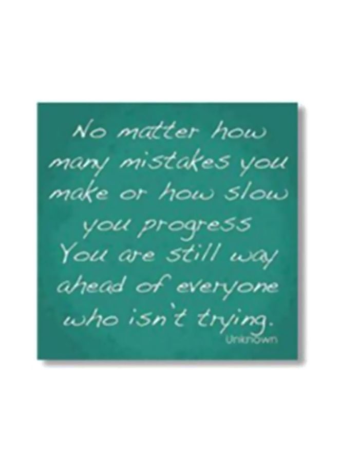 بوستر جداري للتزيين مع إطار أخضر/أبيض 30x30سم