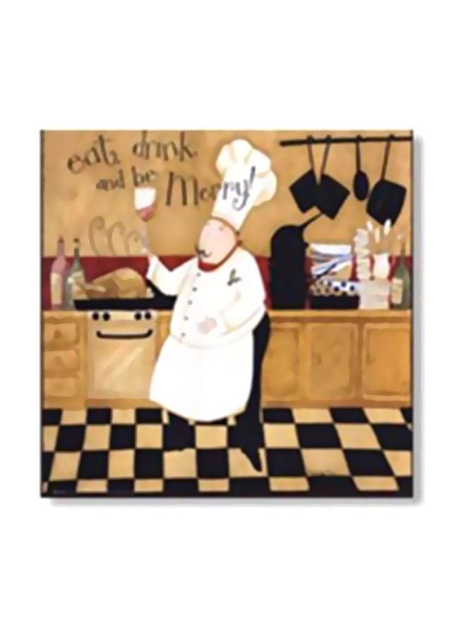 بوستر حائط للتزيين بيج/أبيض/أخضر 24x24سم