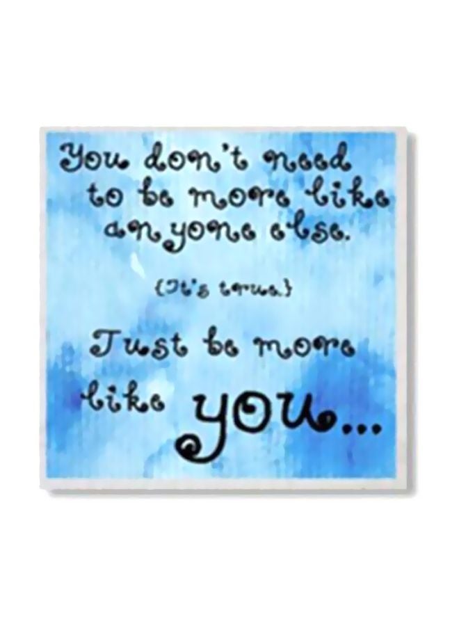 Decorative Wall Poster Blue/Black 15x15cm