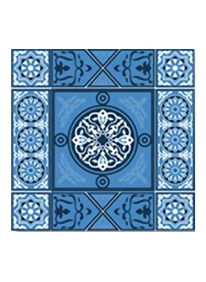 Decorative Wall Painting With Frame Blue/White 34x34cm