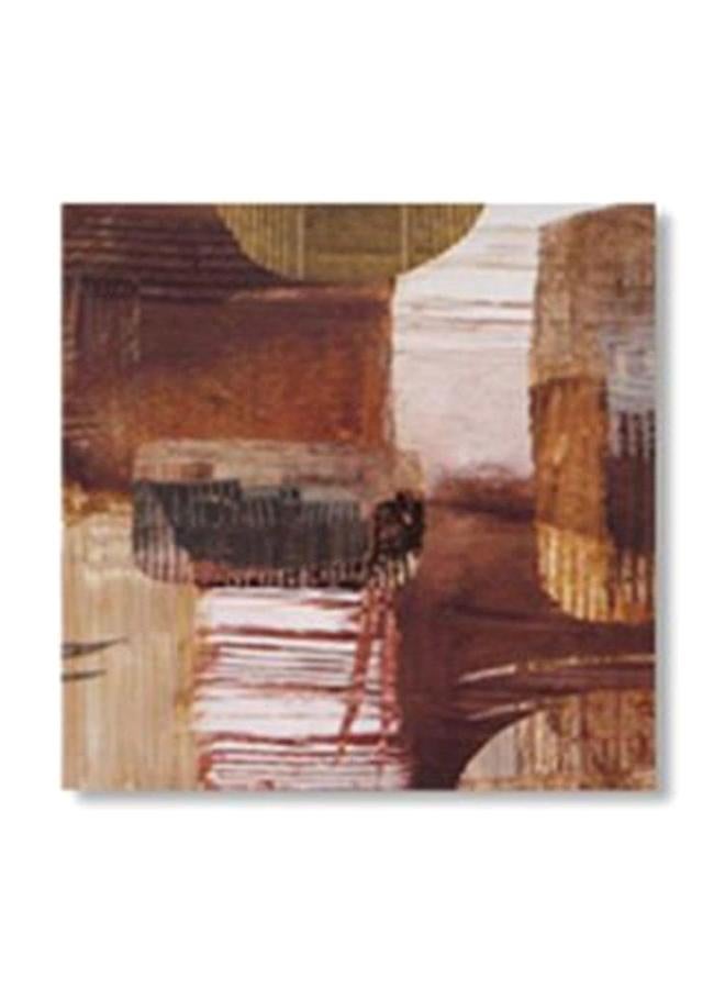 Decorative Wall Art With Frame Brown/Black/White 30x30cm