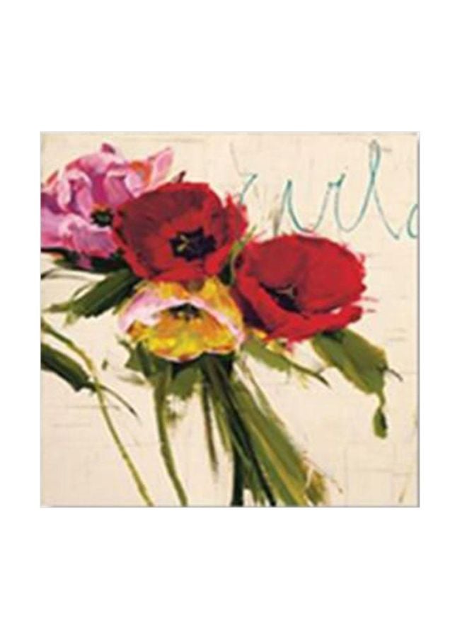 Decorative Wall Painting With Frame Multicolour 34x34cm