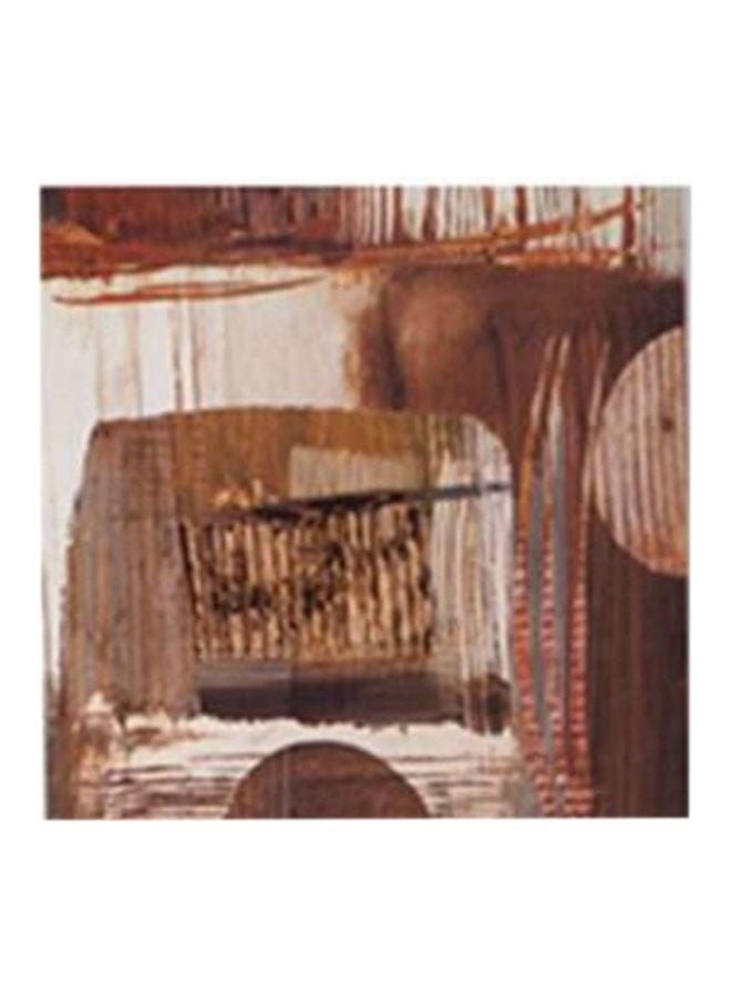 Decorative Wall Painting With Frame Brown/Black/Beige 20x20cm