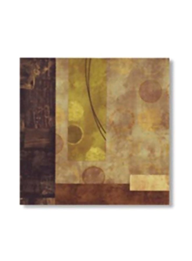 Decorative Wall Painting With Frame Beige/Brown 20x20cm