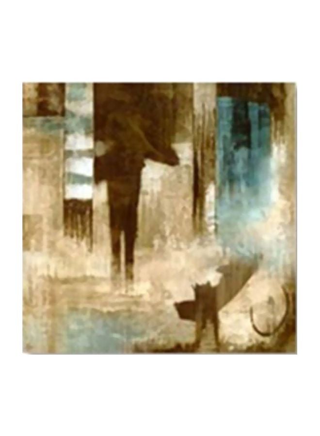 Decorative Wall Painting With Frame Multicolour 15x15cm