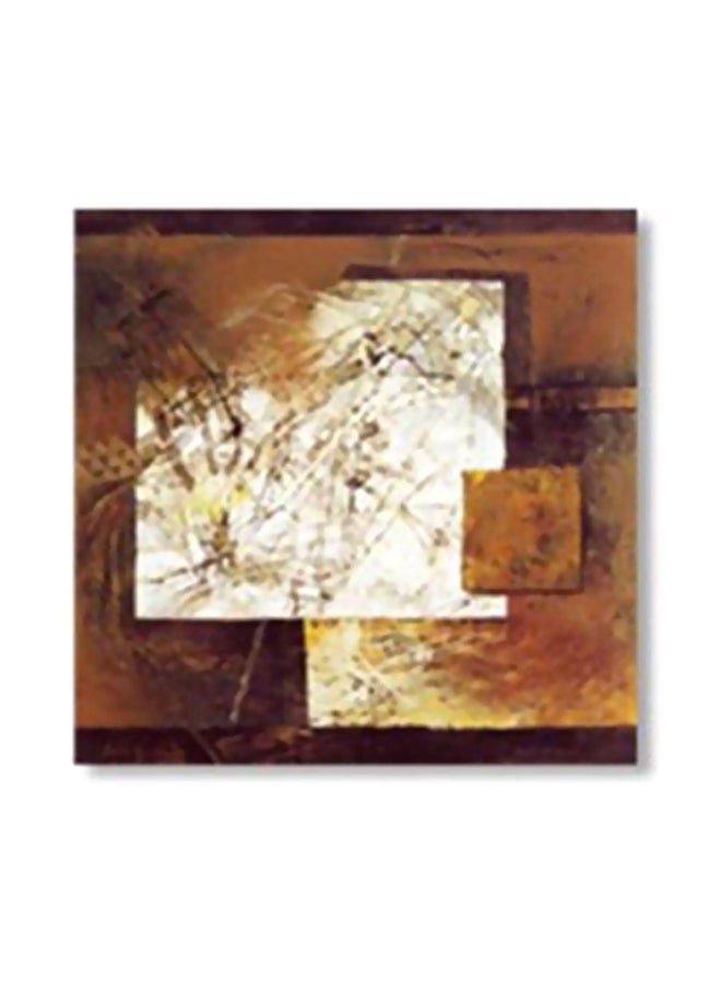 PHOTOBLOCK Decorative Wall Painting With Frame Brown/White/Beige 34x34cm