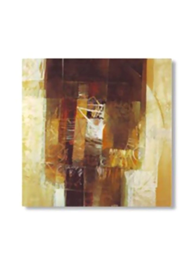 PHOTOBLOCK - Decorative Abstract Wall Poster With Frame Brown/Beige 24x24cm - Image 1
