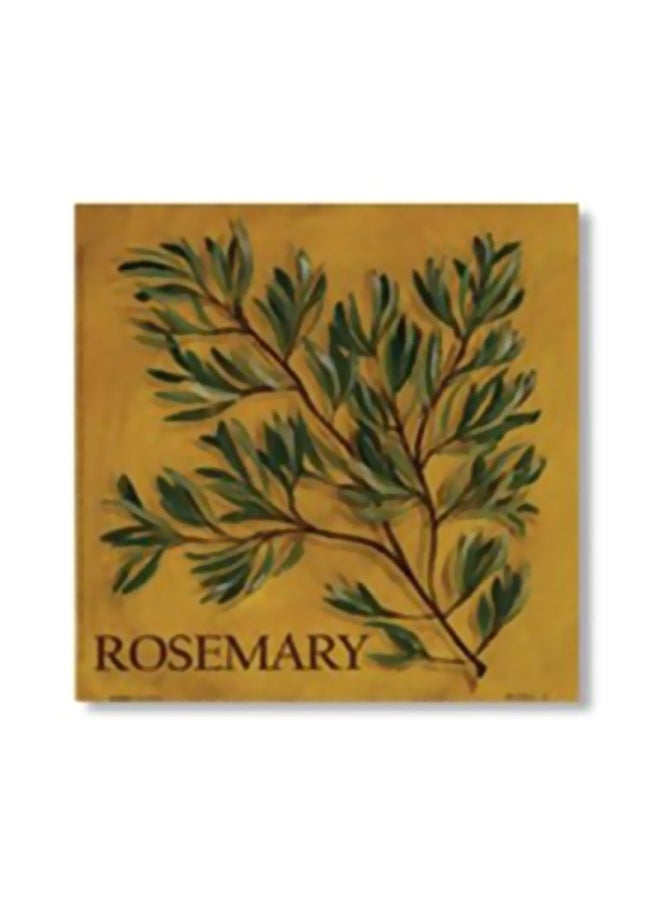 قاعدة إبريق شاي مزينة أصفر/ أخضر 20x20سم