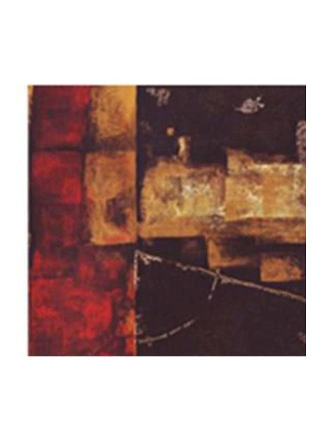 لوحة جدارية لتزيين الحائط مع إطار بني/بيج/أسود 20x20سم