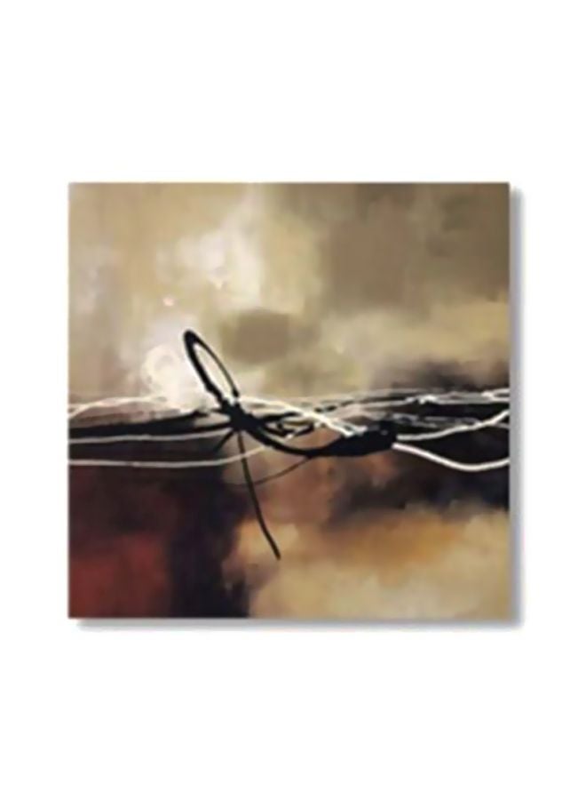 ستيكر فني لتزيين الحائط مع إطار متعدد الألوان 34x34سم