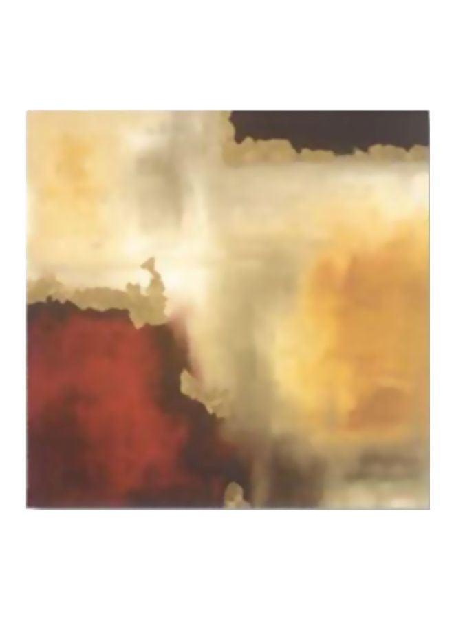 Decorative Wall Art With Frame Brown/Red 15x15cm