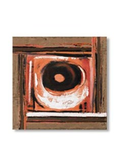 Decorative Wall Art With Frame Brown/Red/Black 24x24cm