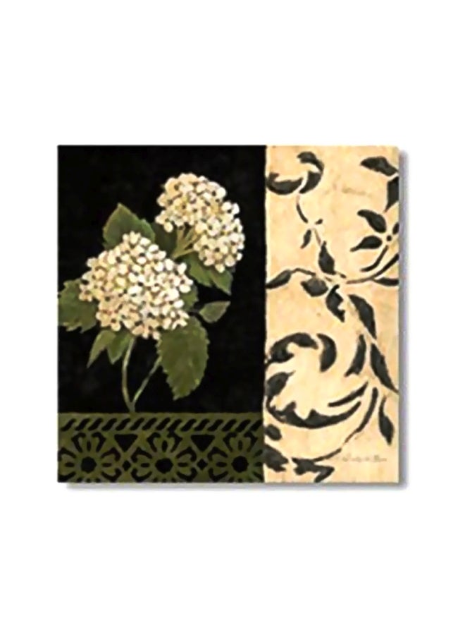 بوستر جداري للتزيين مع إطار بيج/أسود/أخضر 24x24سم