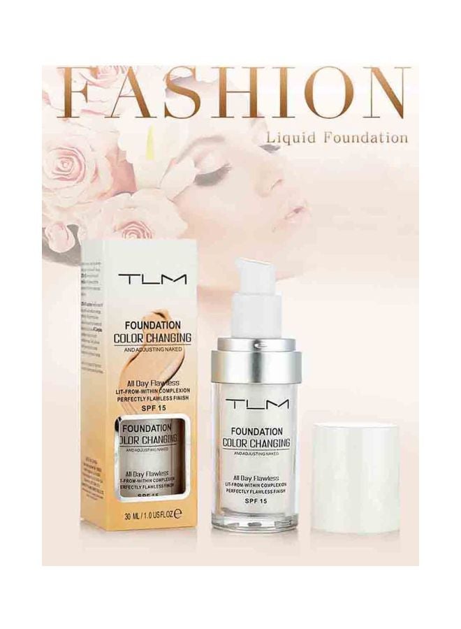 تي إل إم كريم أساس سائل ومتغير اللون مع عامل الحماية من الشمس 15 شفاف - Image 2