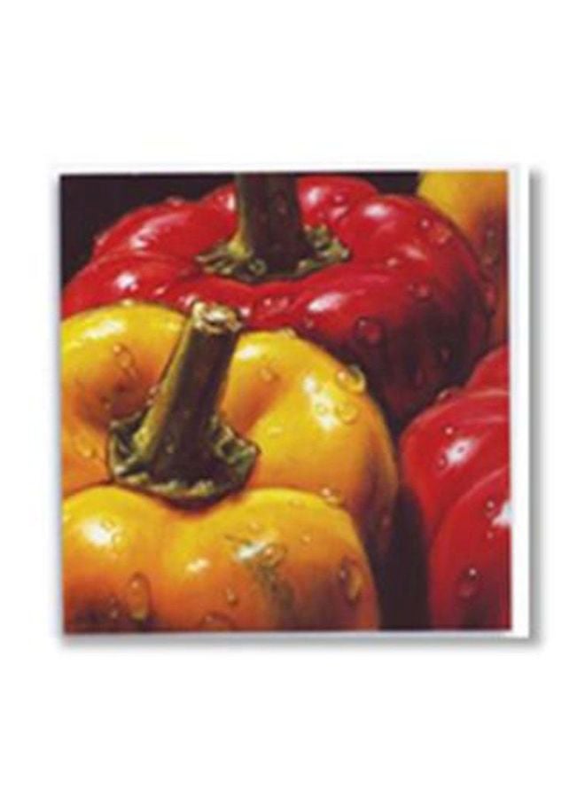 فوتو بلوك بوستر حائط للتزيين أحمر/ أصفر/أخضر 20x20سم