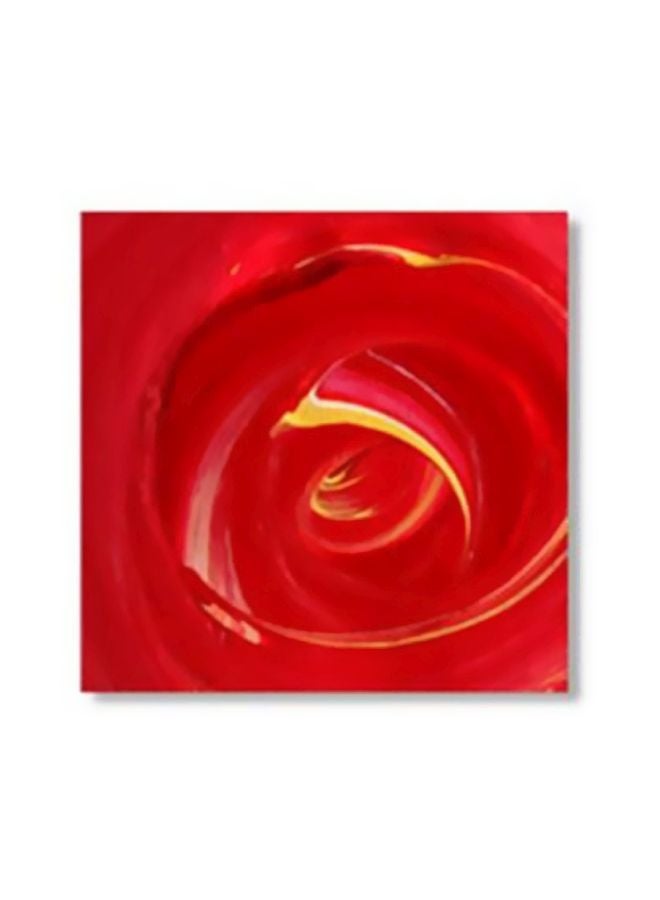PHOTOBLOCK Decorative Wall Painting With Frame Red/Yellow 34x34cm