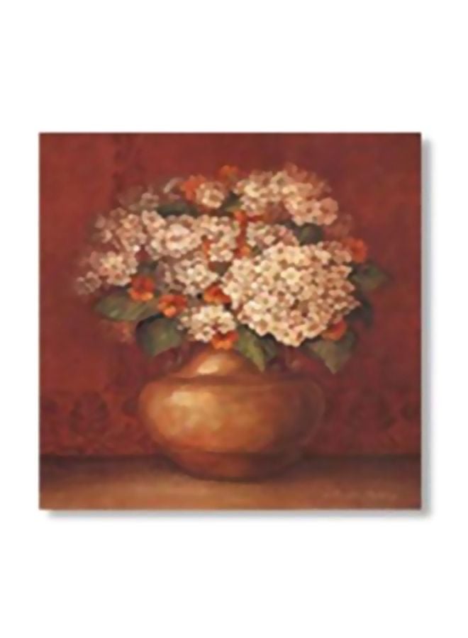 Printed Tea Coaster Brown/Green/White 34x34cm