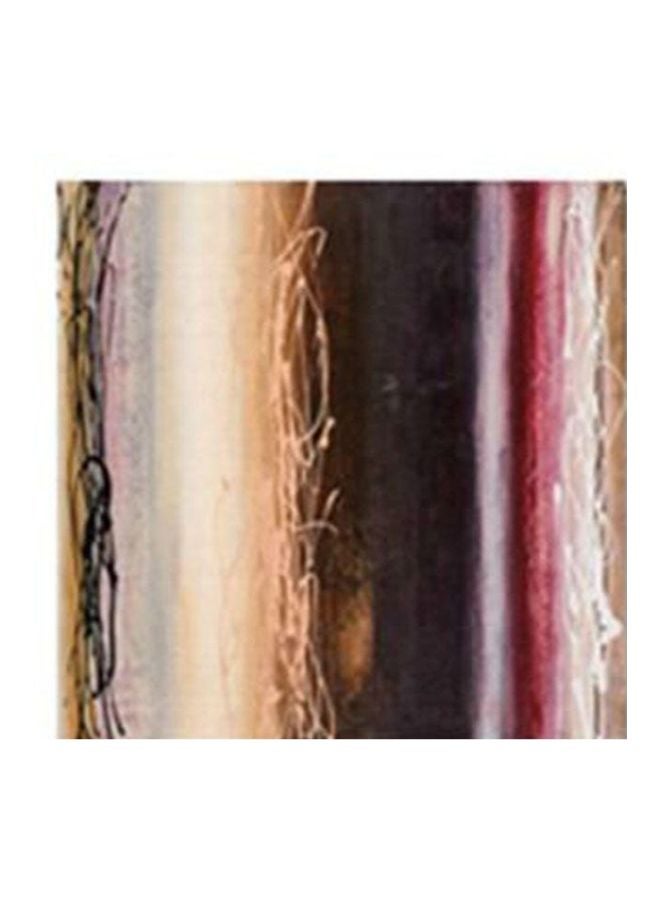 Decorative Wall Painting With Frame Brown/Red/Pink 15x15cm