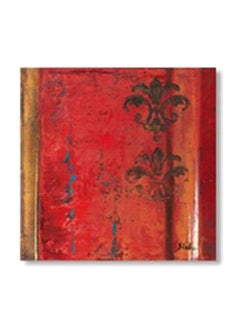 Abstract Patterned Decorative Wall Frame Red/Black/Grey 20x20cm