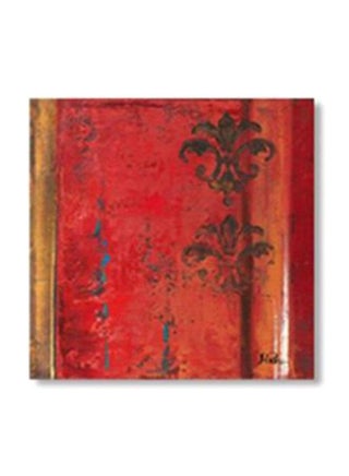 Abstract Patterned Decorative Wall Frame Red/Black/Grey 20x20cm - v1565953670/N29114279A_1