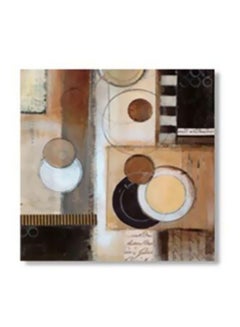 Abstract Patterned Decorative Wall Frame Beige/Brown/Black 34x34cm