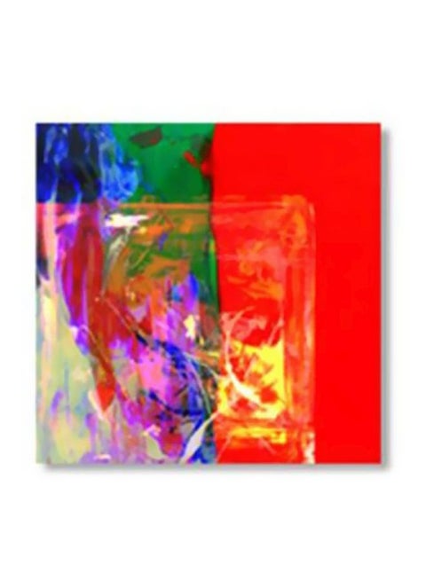 Abstract Patterned Decorative Wall Frame Red/Green/Blue 20x20cm