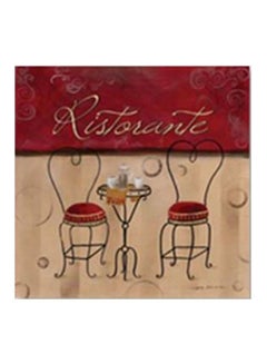 Abstract Patterned Decorative Wall Frame Red/Beige/Black 34x34cm