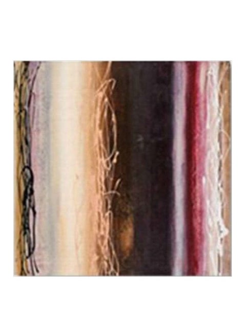 Abstract Patterned Decorative Wall Frame Red/Beige/Brown 24x24cm