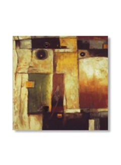 Decorative Wall Art With Frame Beige/Brown/Yellow 30x30cm