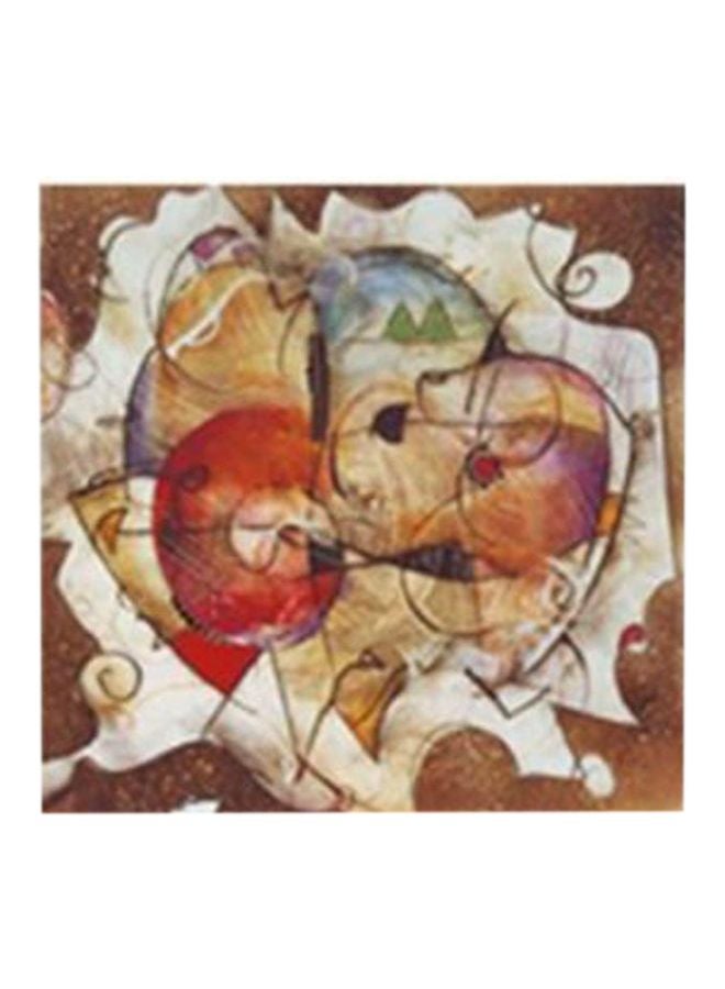 Decorative Wall Art With Frame Multicolour 30x30cm