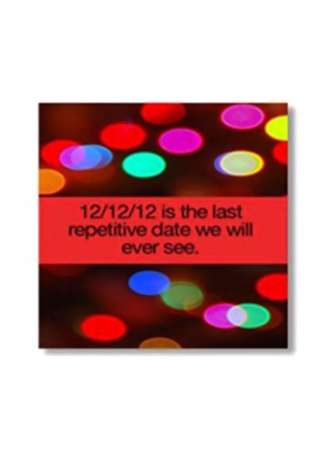 Decorative Wall Art With Frame Multicolour 34x34cm