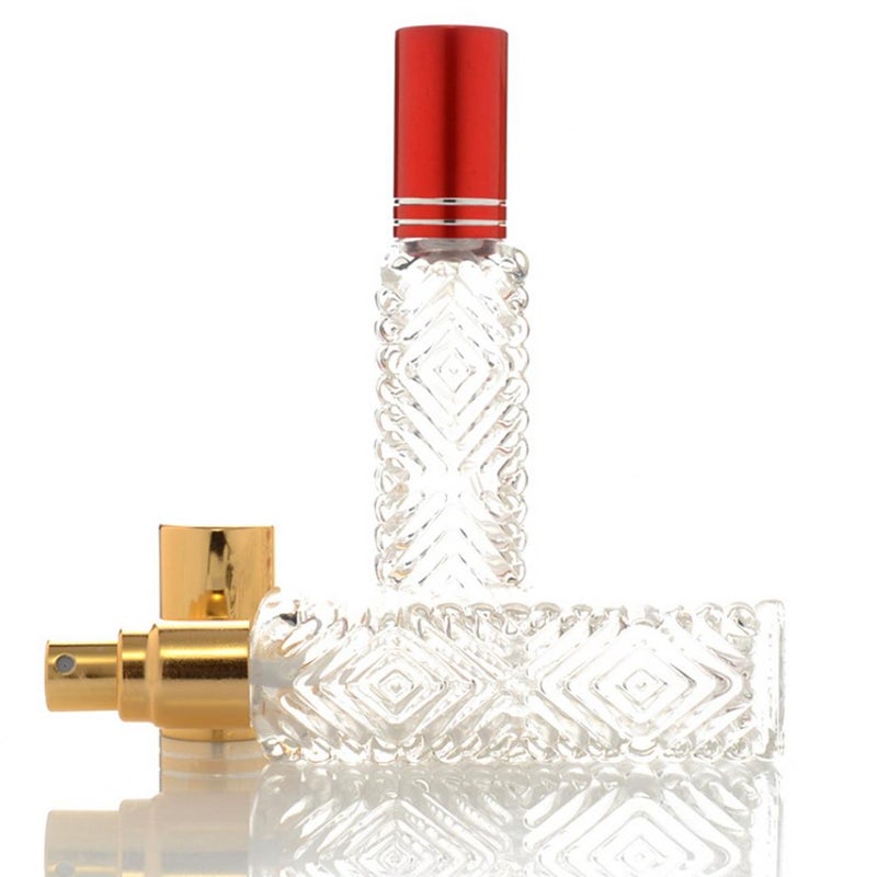 Bluelans - Portable Refillable Perfume Atomizer Spray Bottle Clear/Red 10ml - Image 1