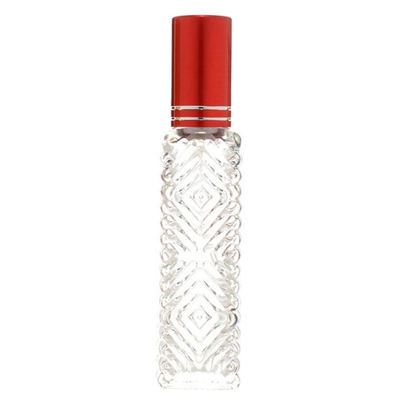 Bluelans - Portable Refillable Perfume Atomizer Spray Bottle Clear/Red 10ml - Image 1