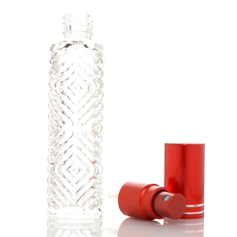 Bluelans - Portable Refillable Perfume Atomizer Spray Bottle Clear/Red 10ml - Image 1