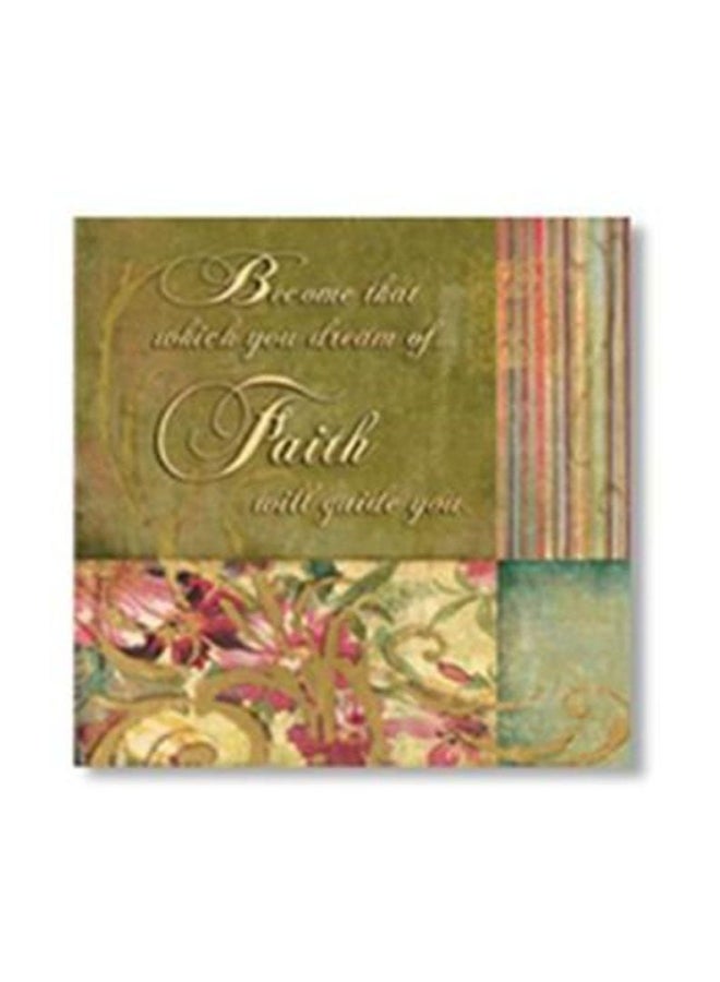 Decorative Wall Painting With Frame Green/Blue/Pink 34x34cm