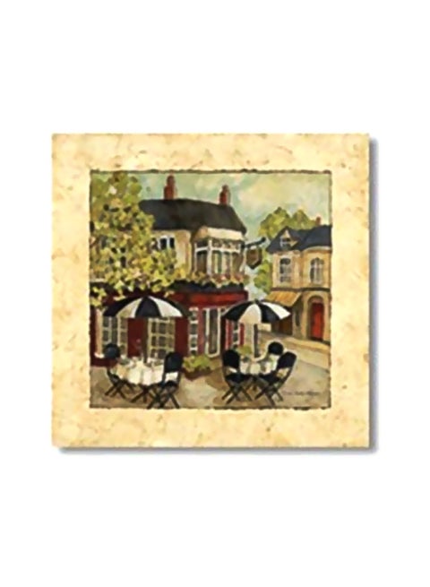 Decorative Wall Art With Frame Multicolour 34x34cm