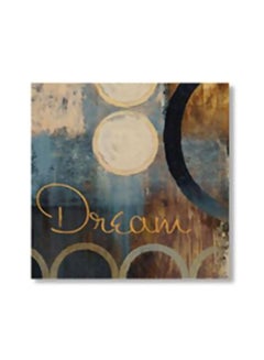 Decorative Wall Art With Frame Blue/Beige/Brown 15x15cm