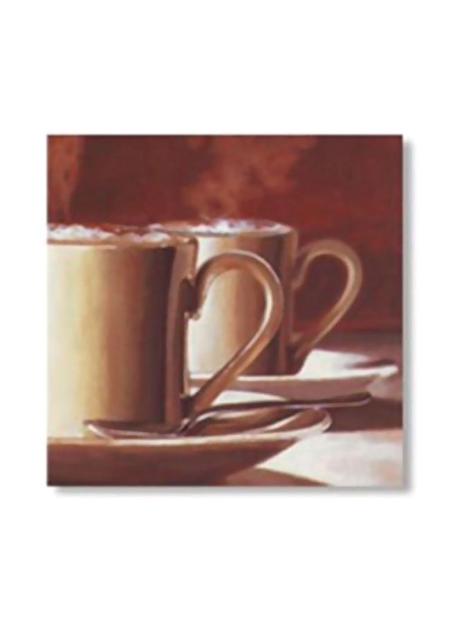 لوحة جدارية لتزيين الحائط مع إطار متعدد الألوان 34x34سم