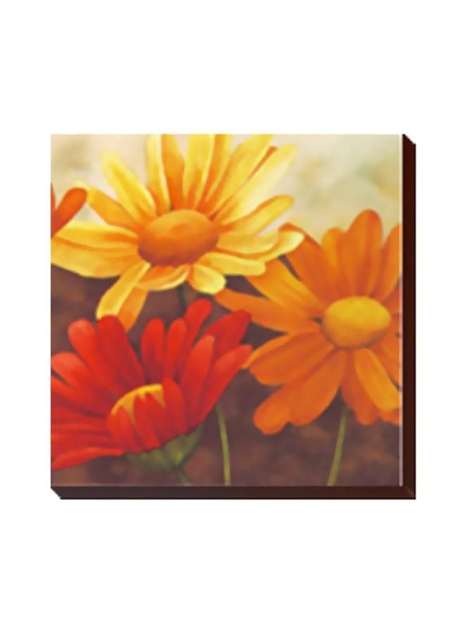 Decorative Wall Painting With Frame Multicolour 15x15cm