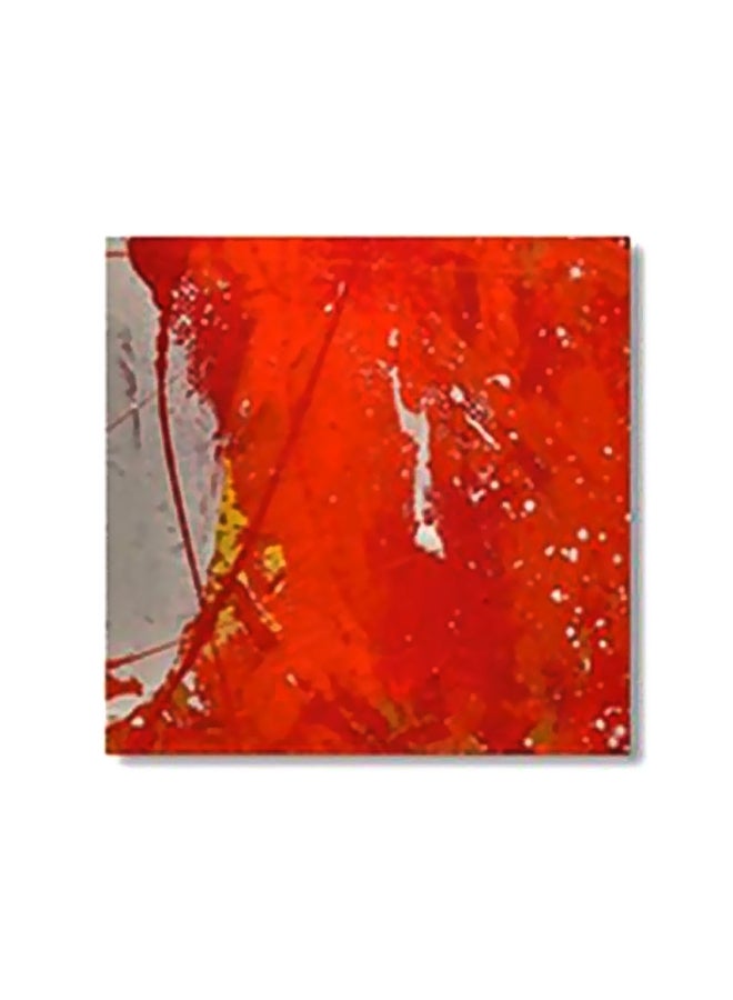 PHOTOBLOCK Decorative Wall Painting With Frame Red/White/Yellow 20x20cm