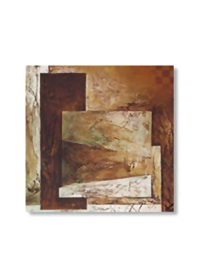 لوحة جدارية لتزيين الحائط مع إطار البني/الأبيض 30×30سم