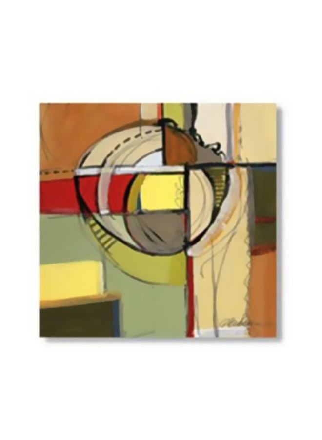 PHOTOBLOCK Decorative Wall Painting With Frame Yellow/Beige/Brown 34×34cm 