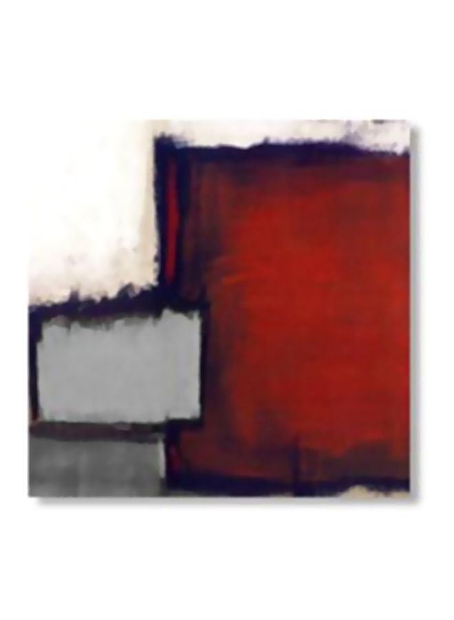 فوتو بلوك لوحة جدارية لتزيين الحائط مع إطار أحمر/رمادي/بيج 20x20سم